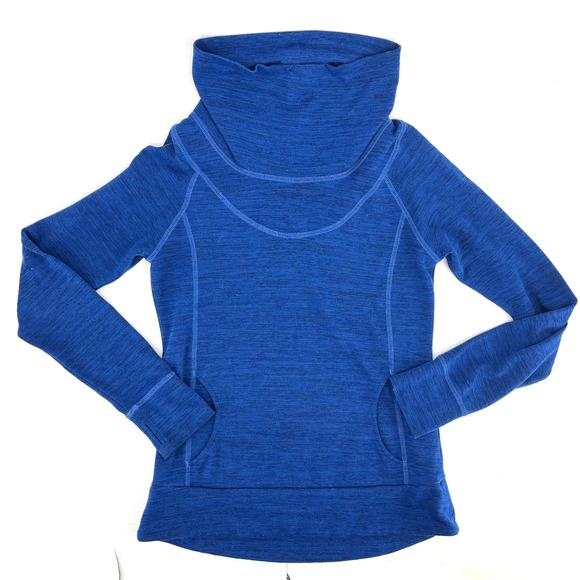 Kuhl Womens Blue Cowl Neck Long Sleeve Pullover Sweater Fleece Size Medium - Picture 3 of 10
